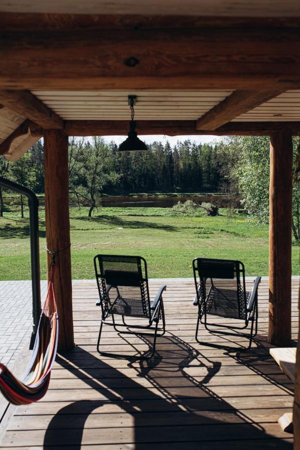 "Gaujmale" Sauna House In Nature Laukbeitini Exterior foto
