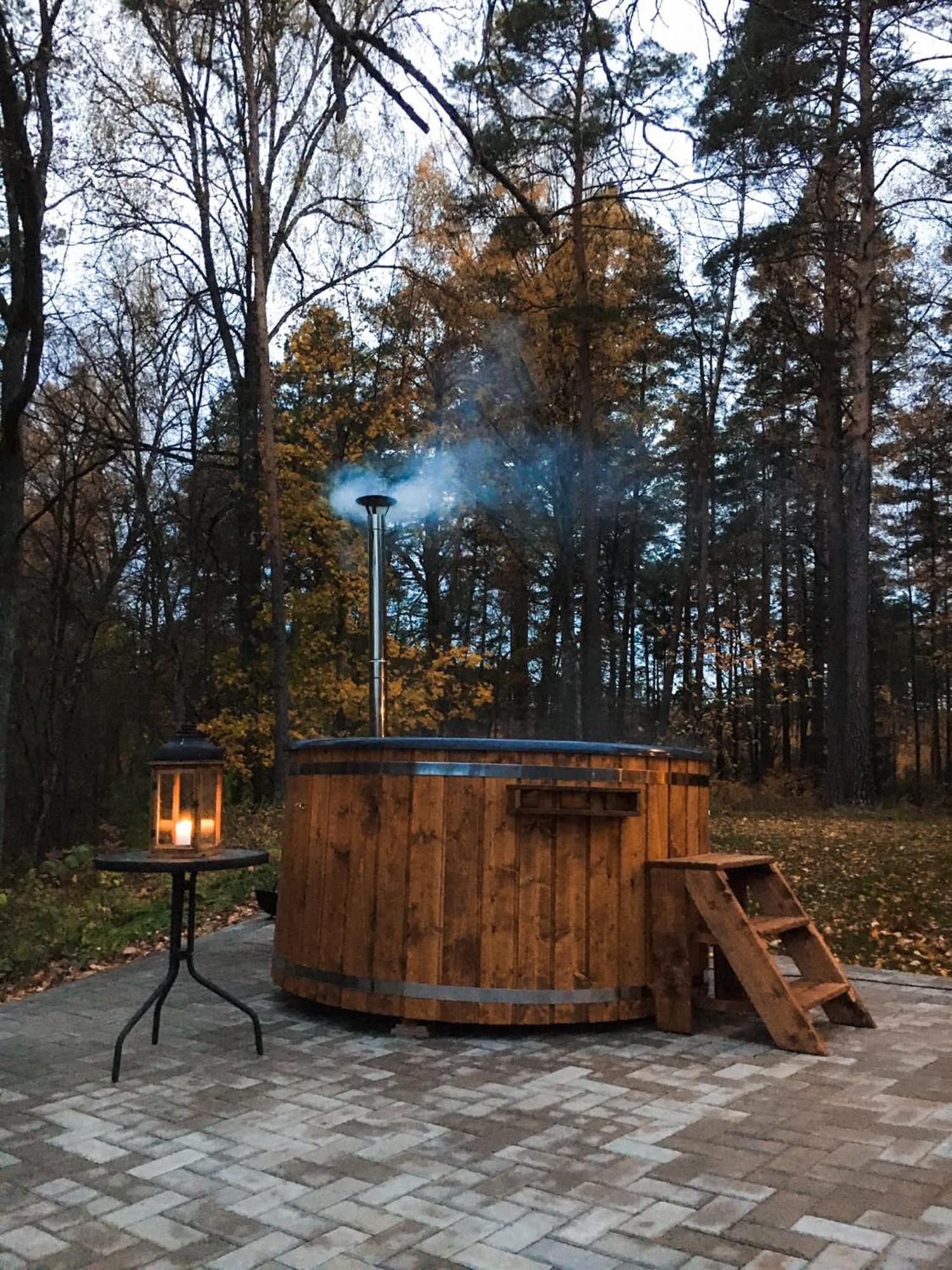 "Gaujmale" Sauna House In Nature Laukbeitini Exterior foto